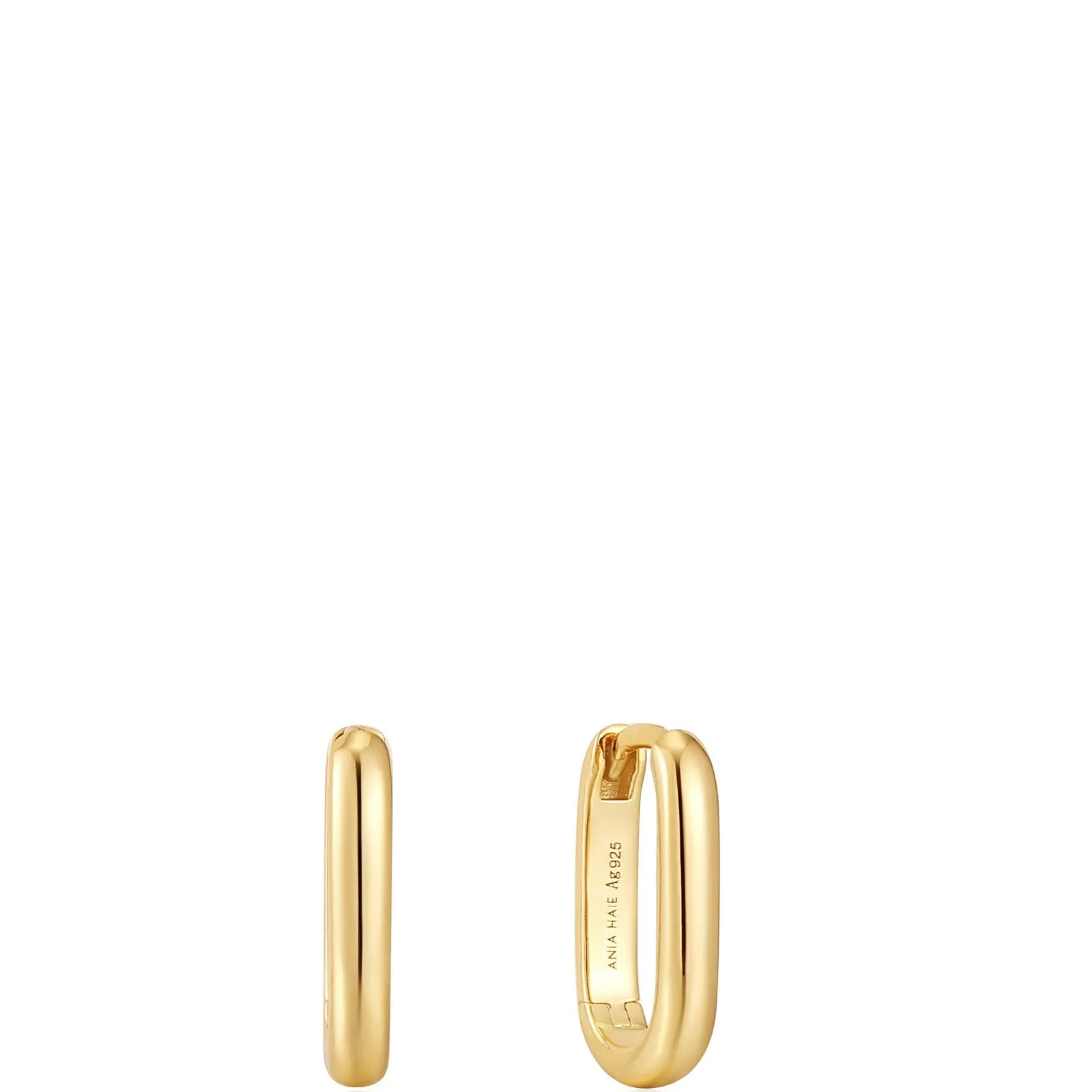 Ania Haie Pop Charms Gold Oval Hoop Earrings