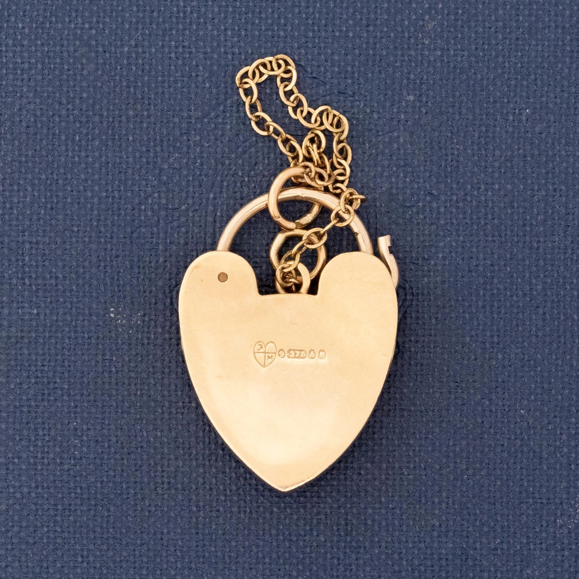 Antique Large Victorian Heart Padlock Pendant