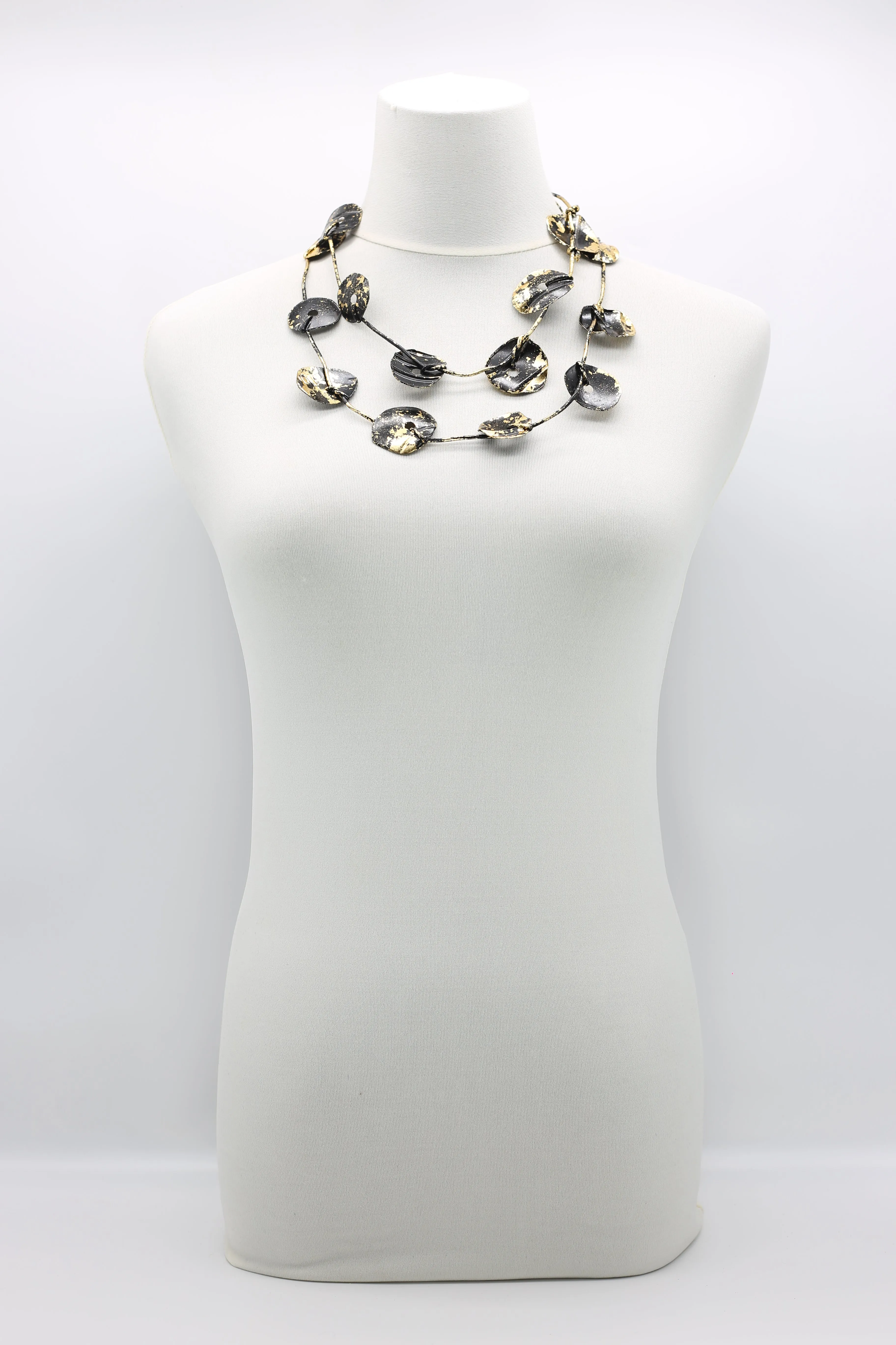 Aqua Plain Necklaces - Hand-gilded - Small