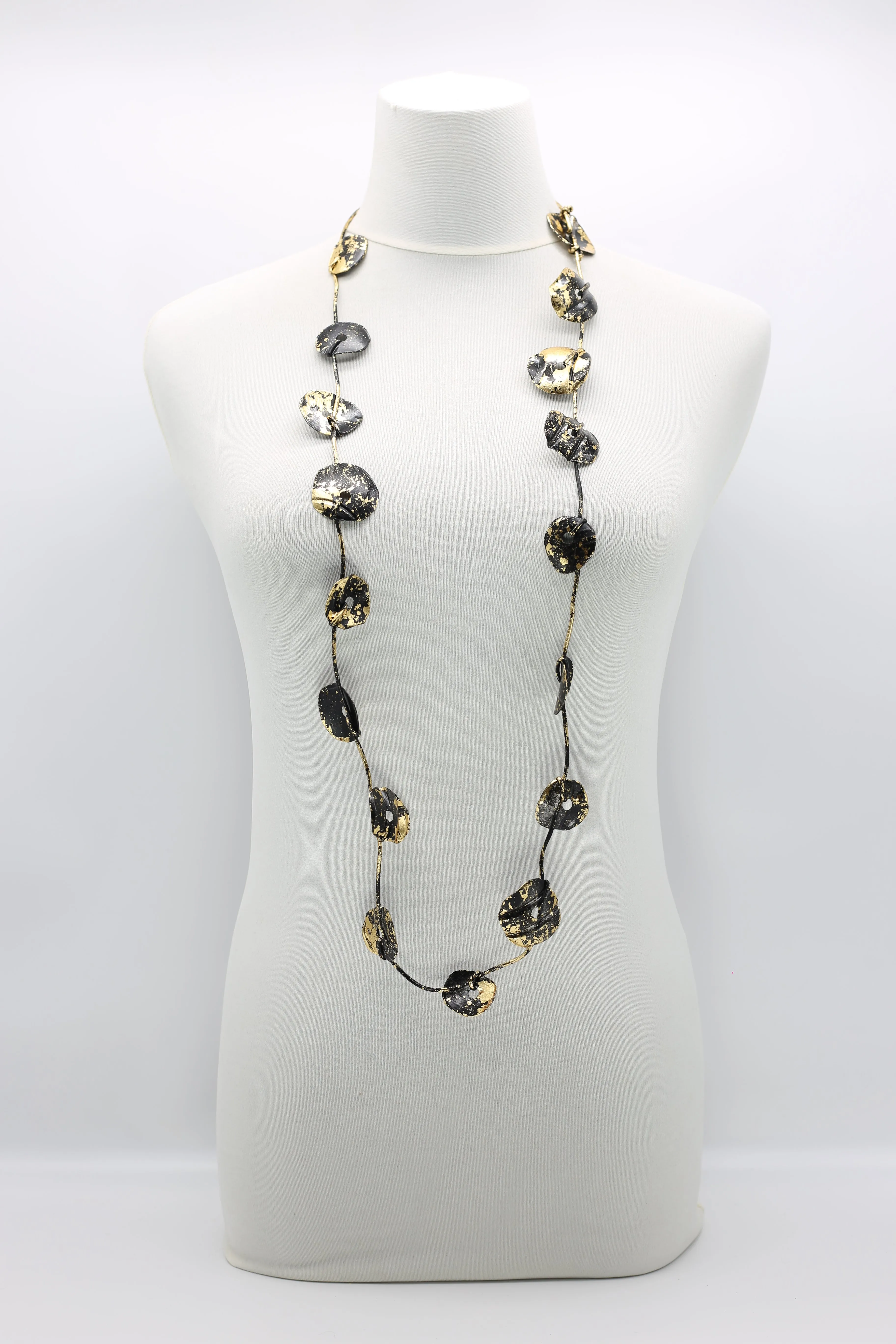 Aqua Plain Necklaces - Hand-gilded - Small