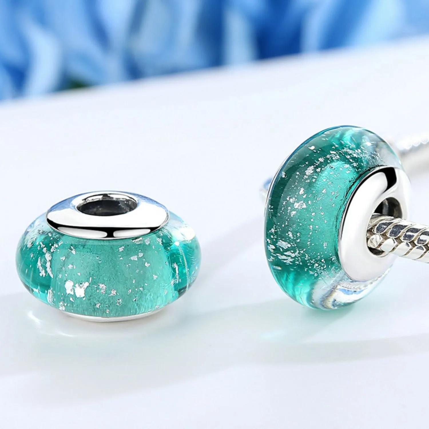 Aquatic Murano Bead Charm