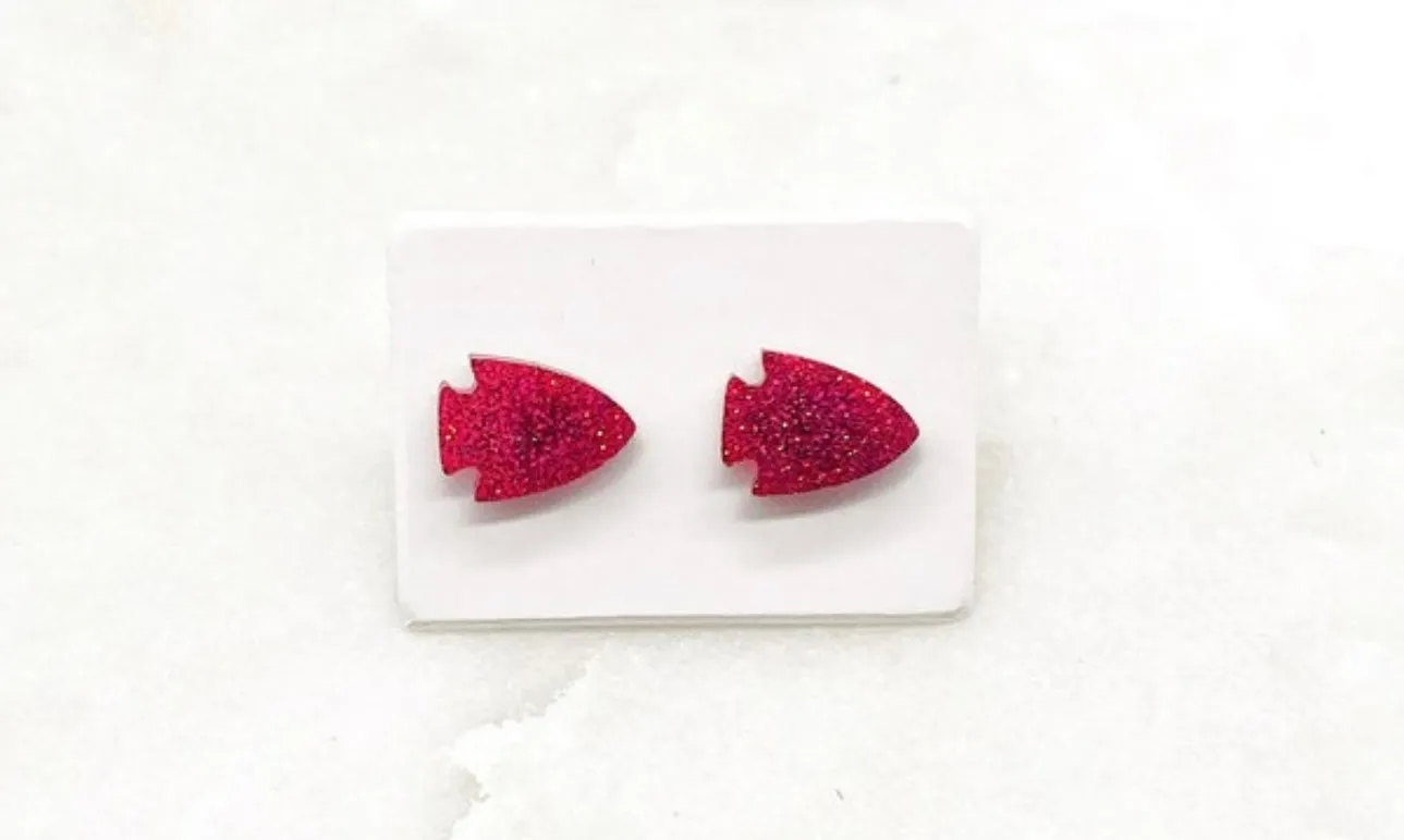 Arrowhead Acrylic Stud Earrings