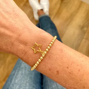 ASTRAL | Gold Open Star Bracelet