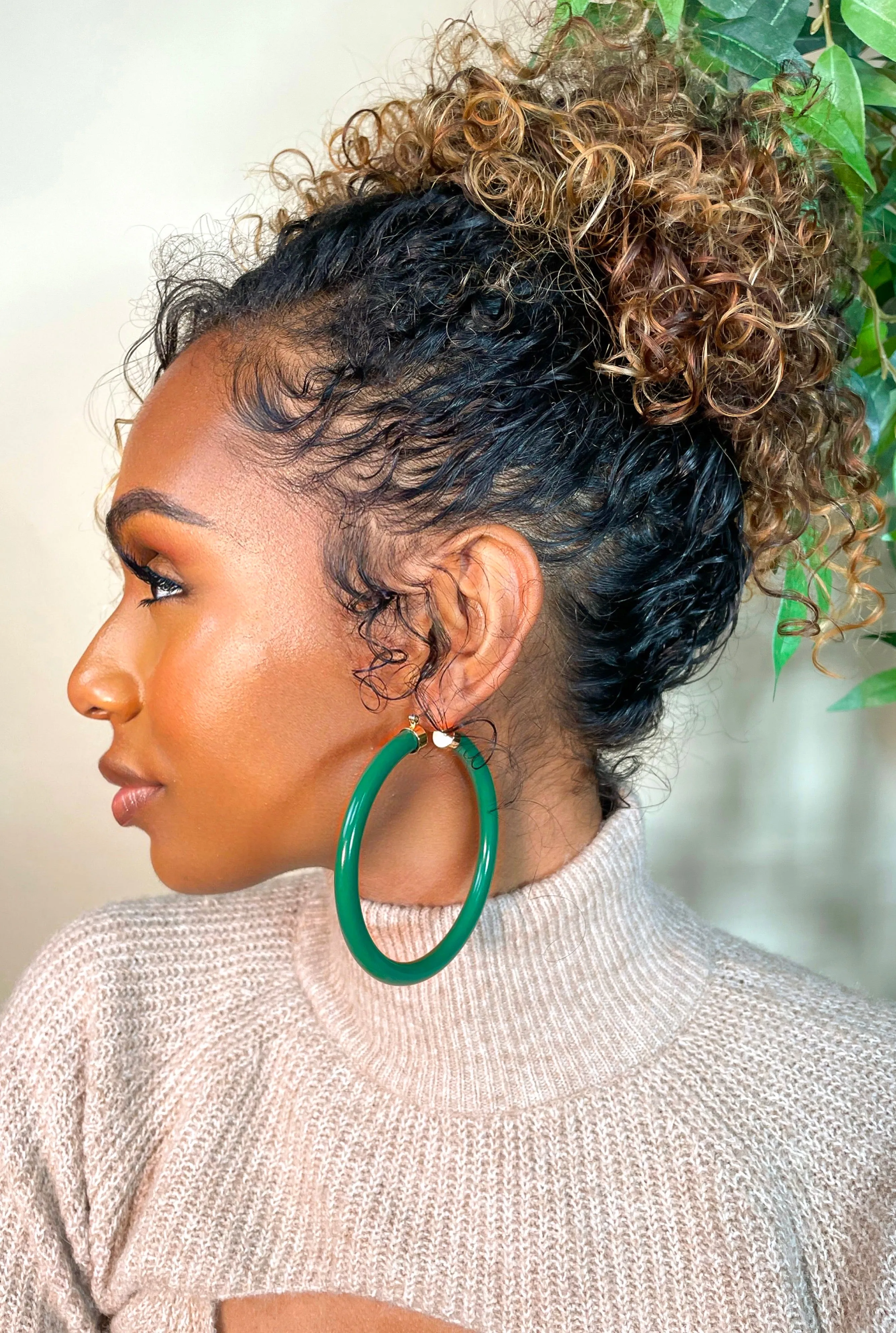 AUTUMN  HOOP EARRINGS