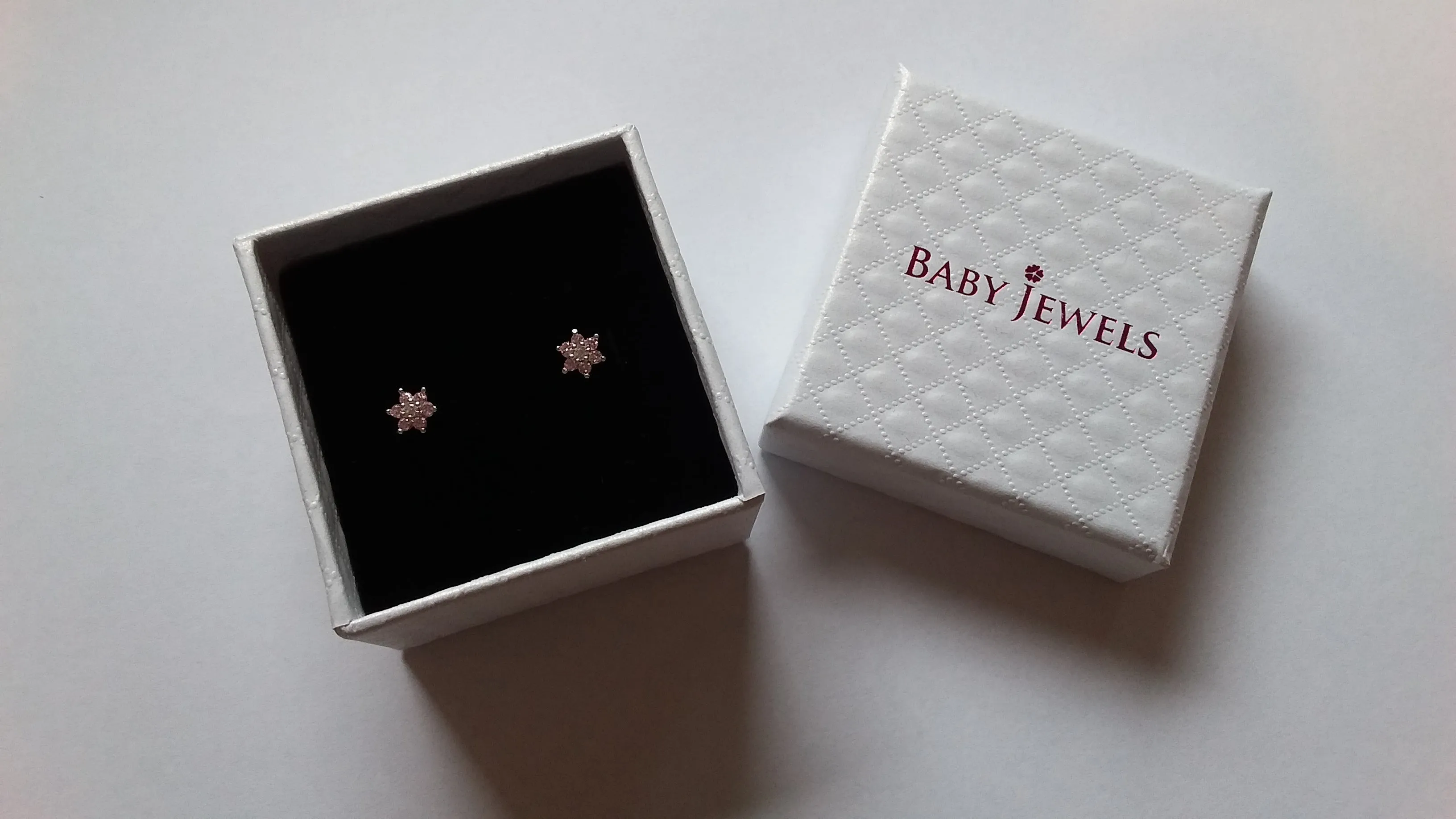 Baby Bangles:  9k Rose Gold Hearts and Roses Adjustable Christening Bangle 3 Months - Age 3 with Gift Box
