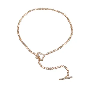 BALDONE NECKLACES - GOLD/CLEAR MULTI