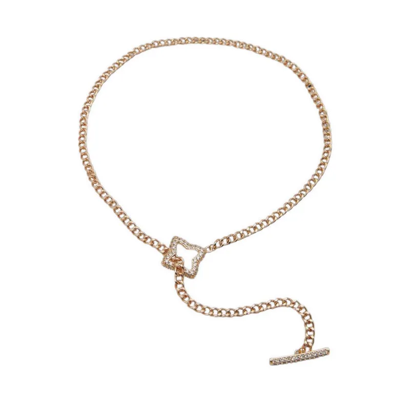 BALDONE NECKLACES - GOLD/CLEAR MULTI