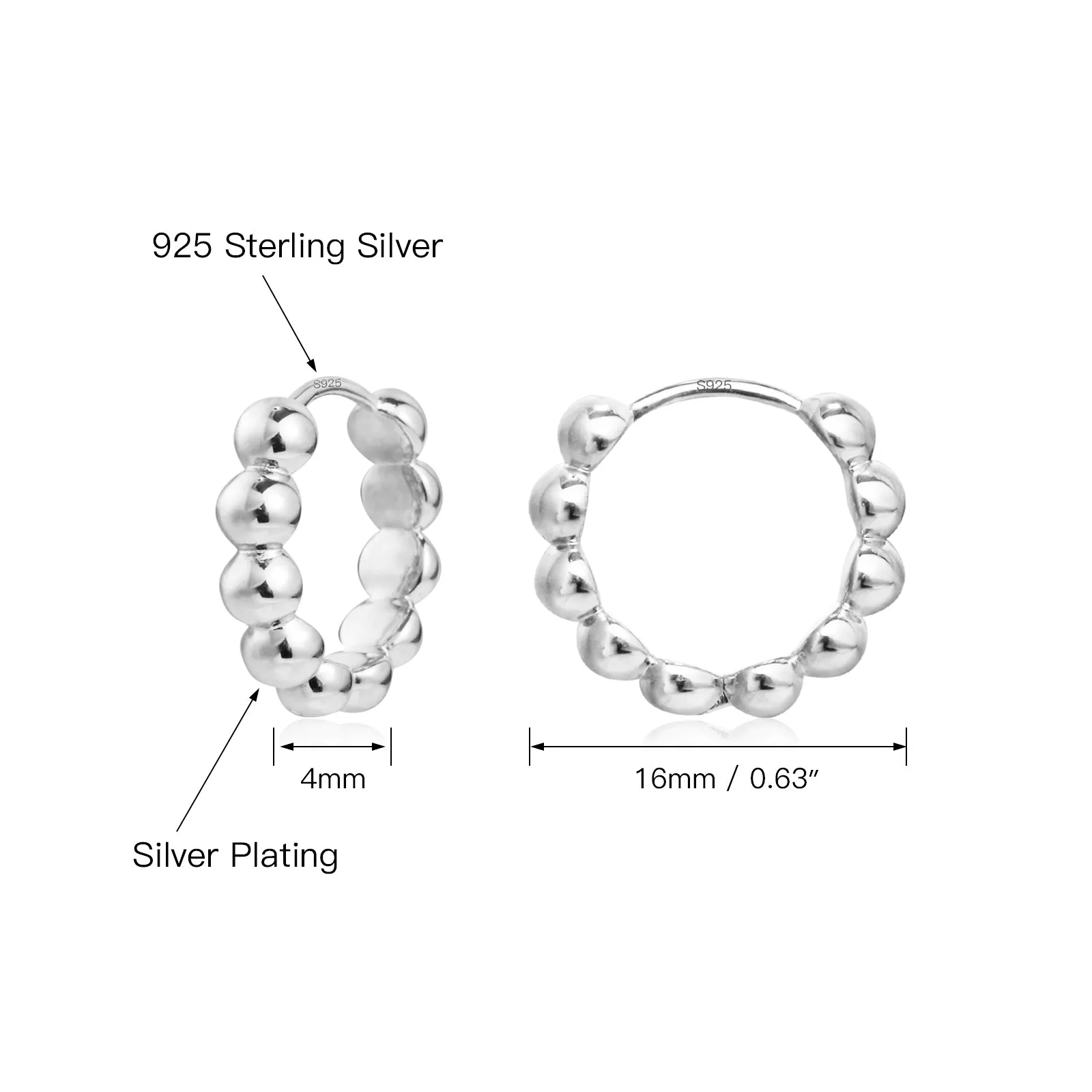 Ball Huggie Earrings