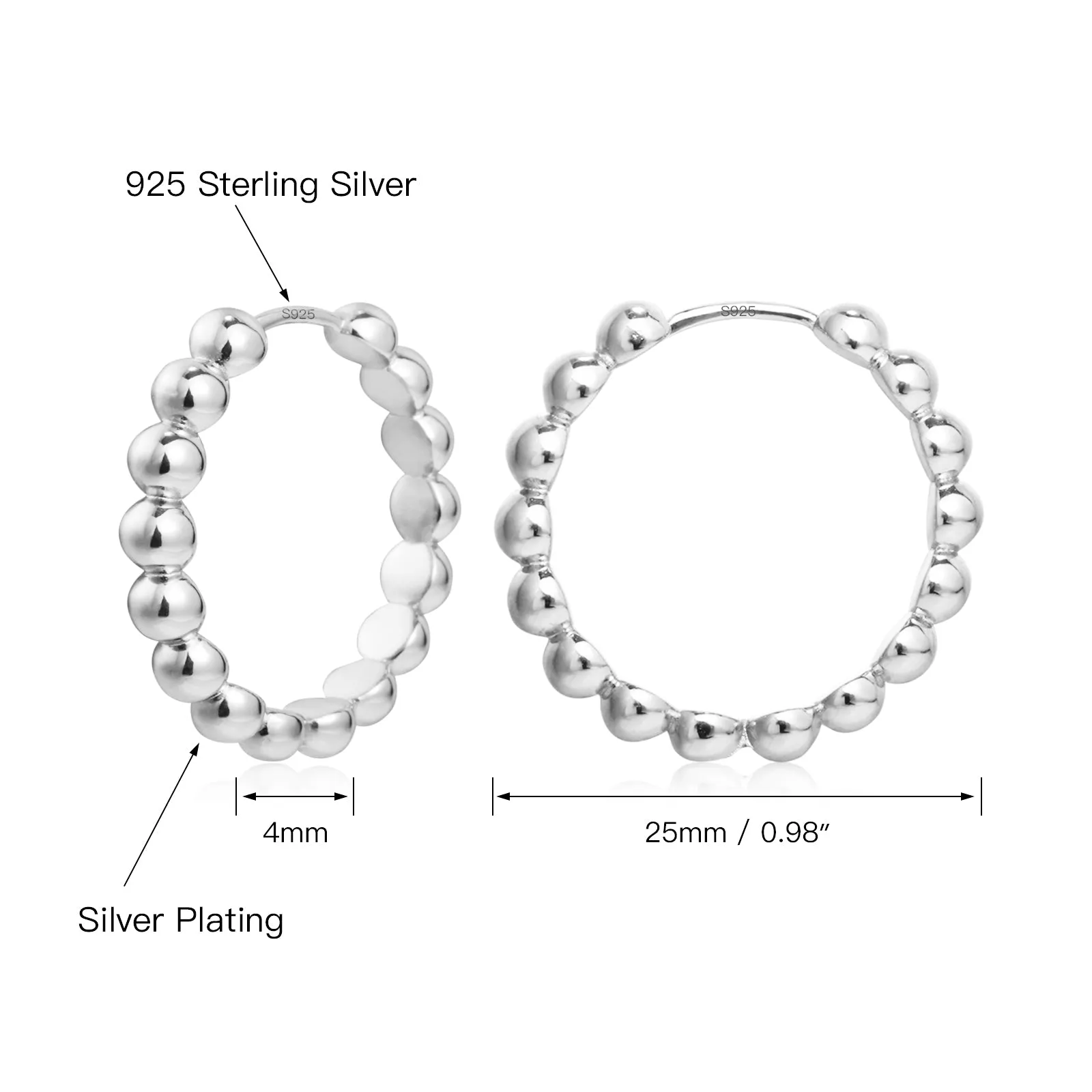 Ball Huggie Earrings