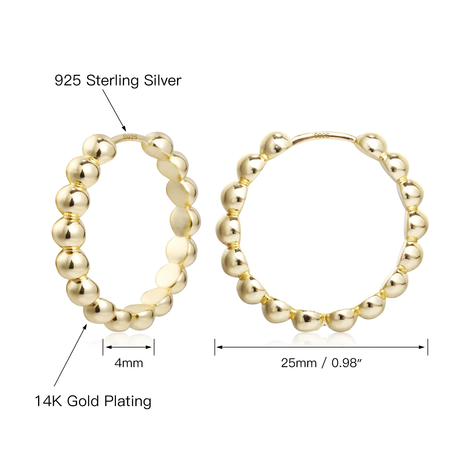Ball Huggie Earrings