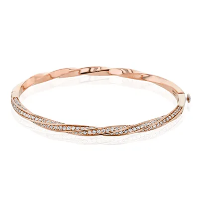 Bangle in 18k Gold with Diamonds