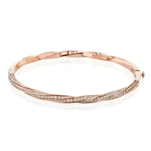 Bangle in 18k Gold with Diamonds