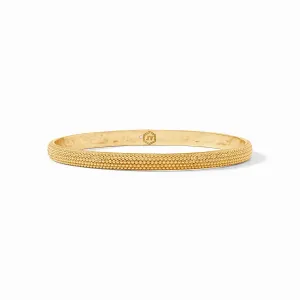Beaded Eternity Bangle ­Cabochon (Gold)