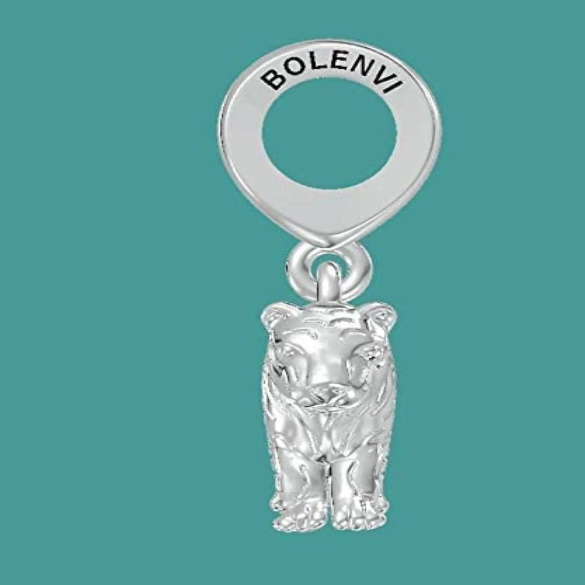 Bengal Tiger Big Cat Dangle Pendant Charm