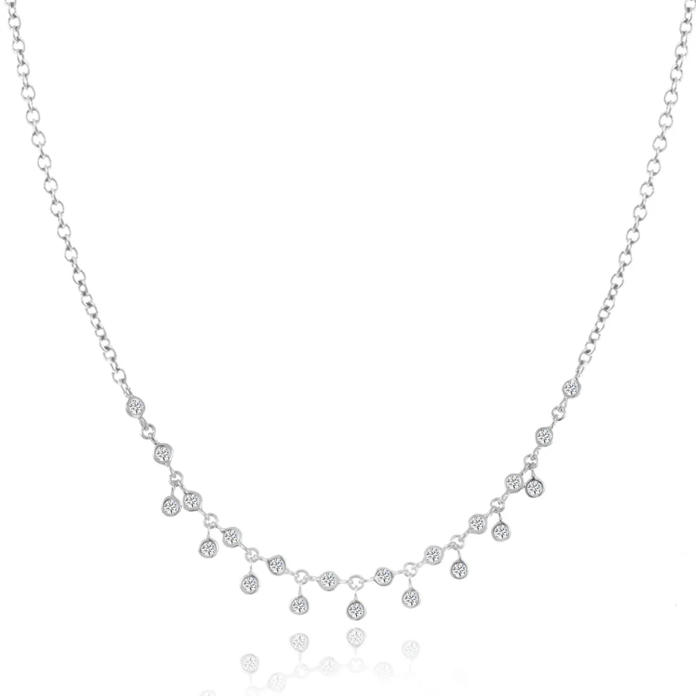 Bezel Diamond Necklace
