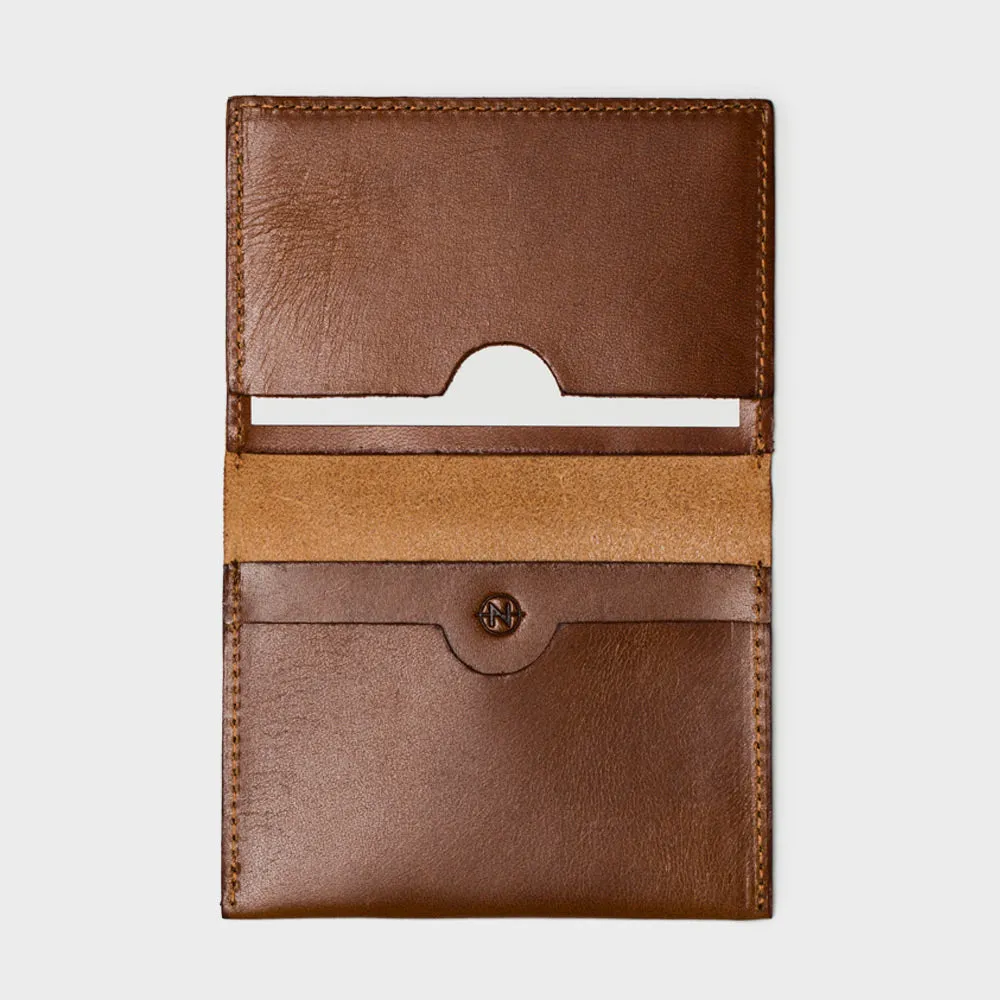 Bi-Fold Card Holder: Cognac