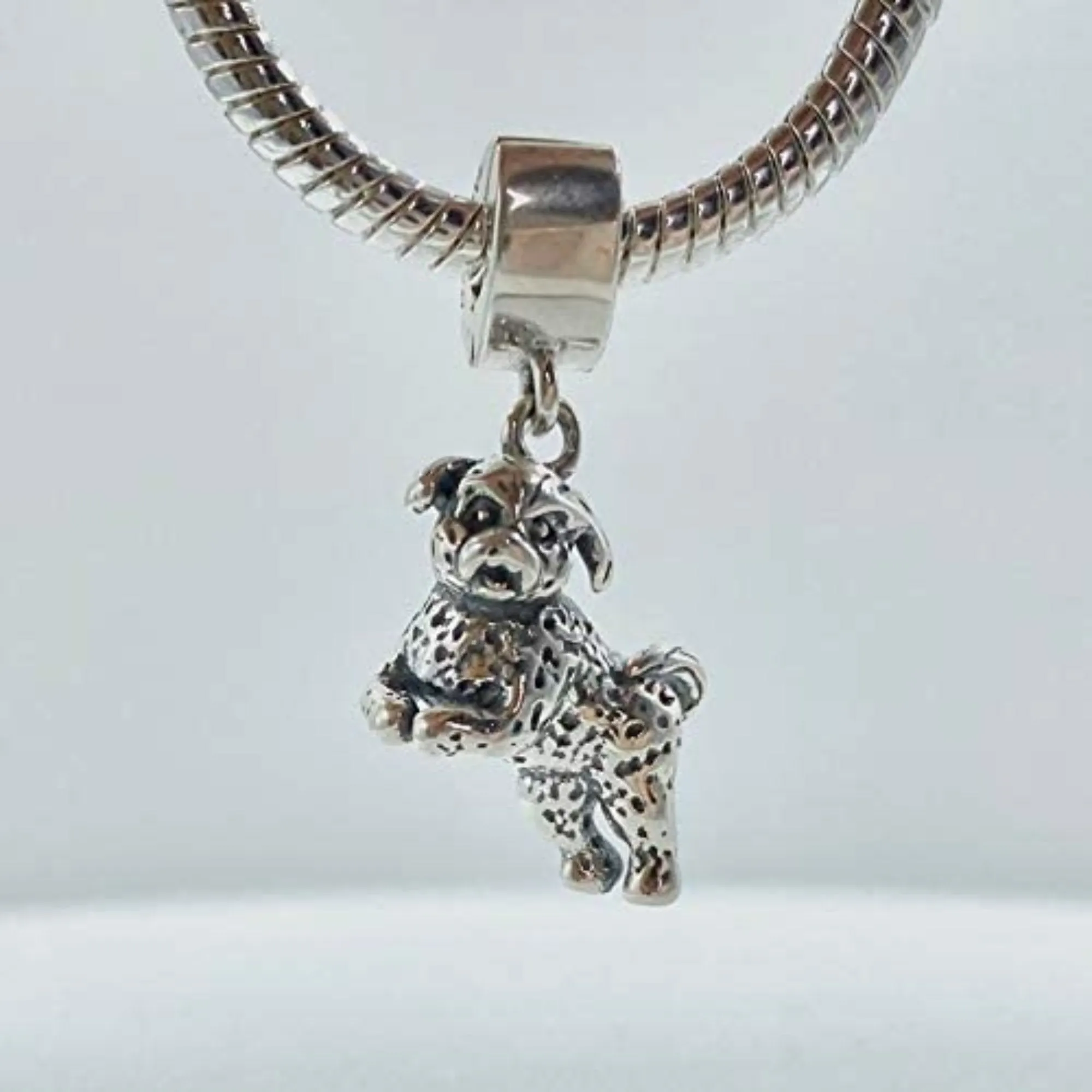 Bichon Frise Poodle Dog Dangle Pendant Charm