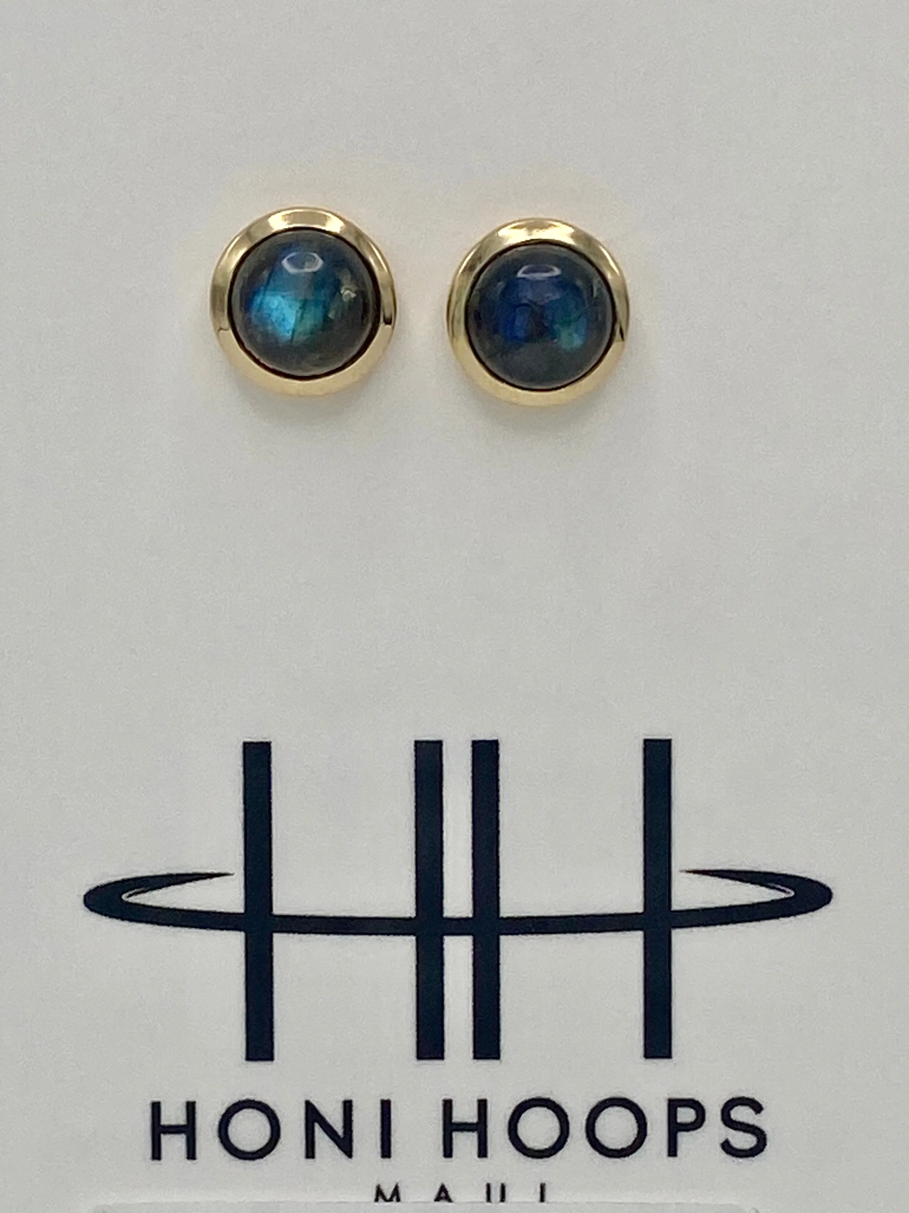 Biggy Labradorite studs