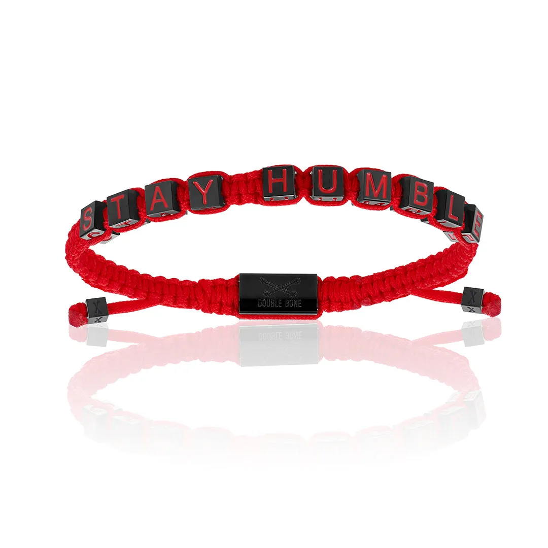 Black and Red Bracelet Combination