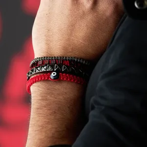 Black and Red Bracelet Combination
