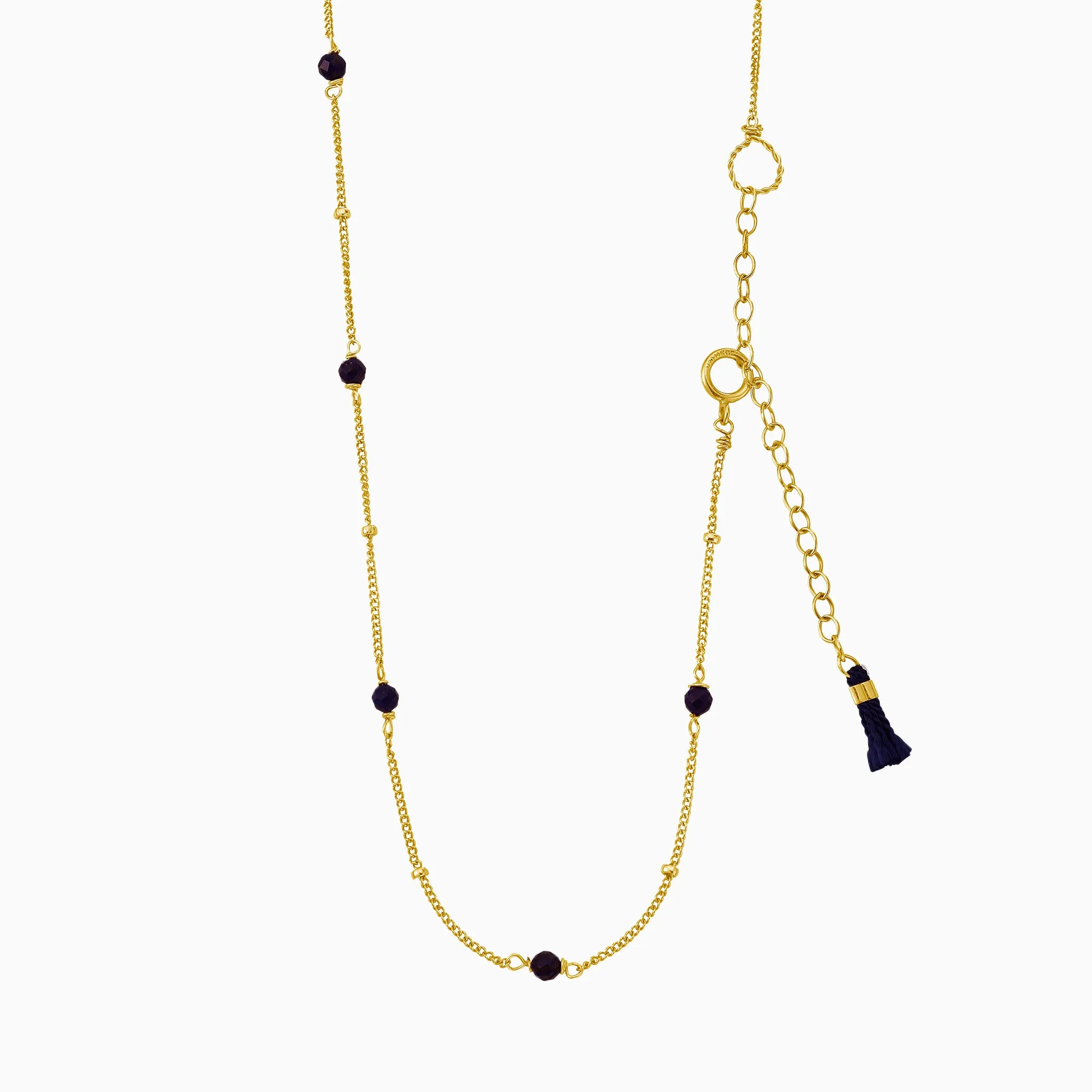 BLACK SPINEL NECKLACES