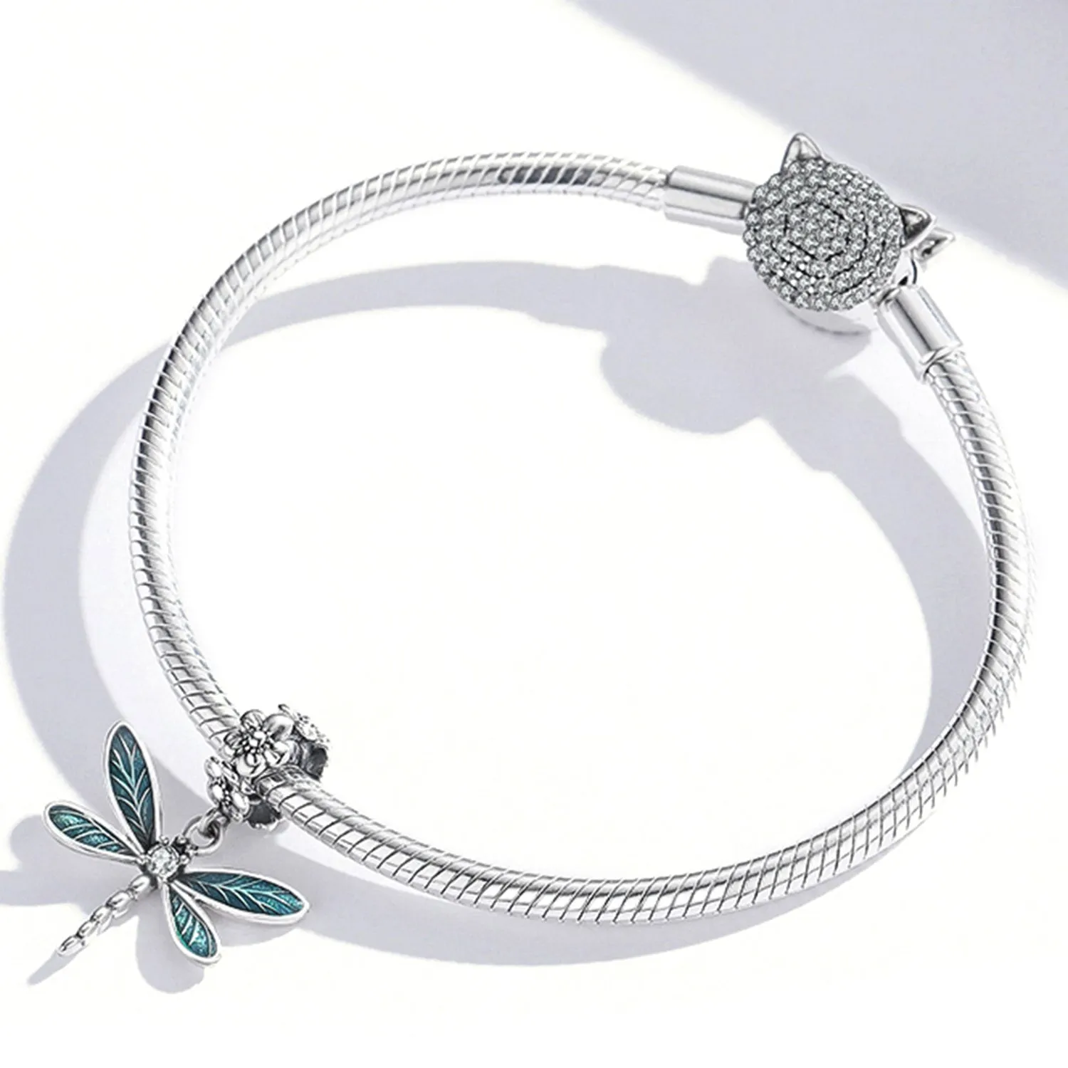 Blue Dragonfly Pendant Charm