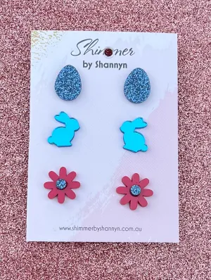 Bobby Bunny - Stud Set (Blue)