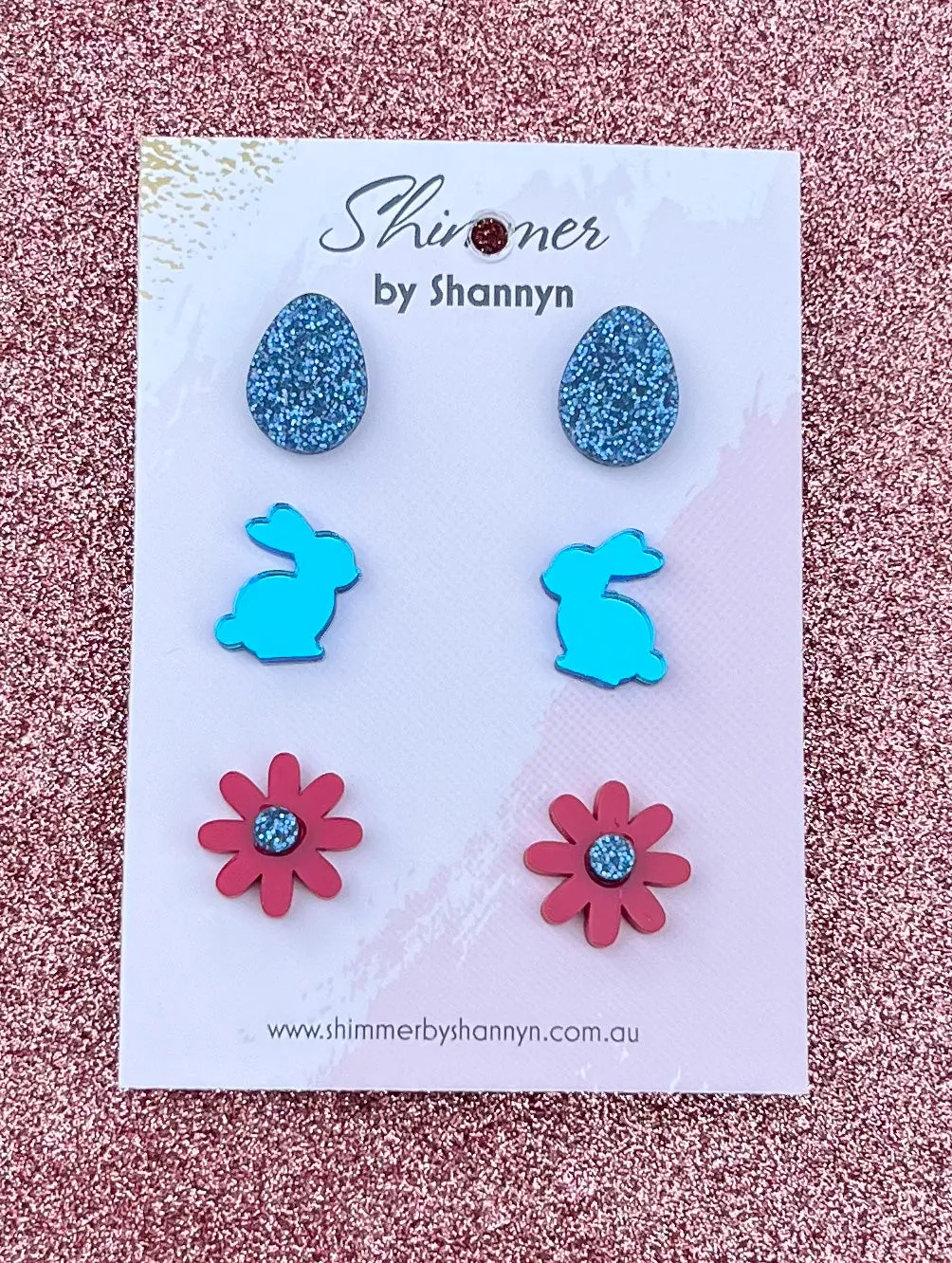 Bobby Bunny - Stud Set (Blue)