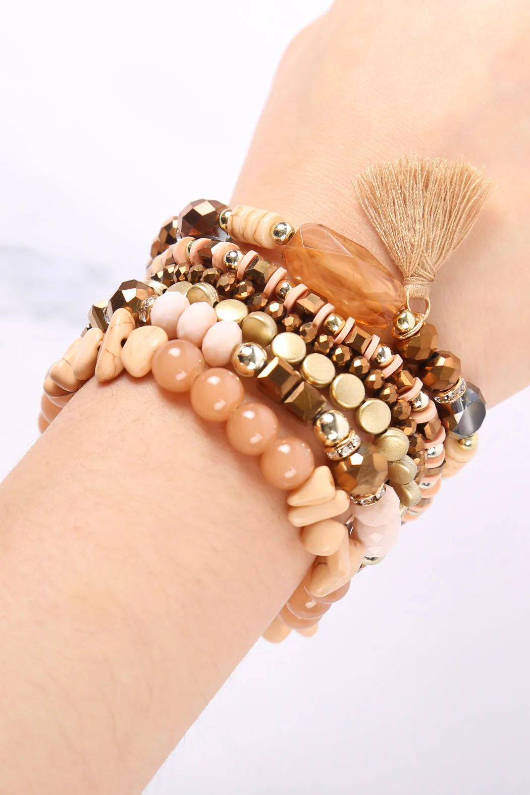BOHO TASSEL CHARM BRACELET