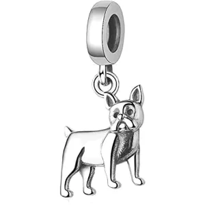 Boston Terrier Dangle Pendant Charm