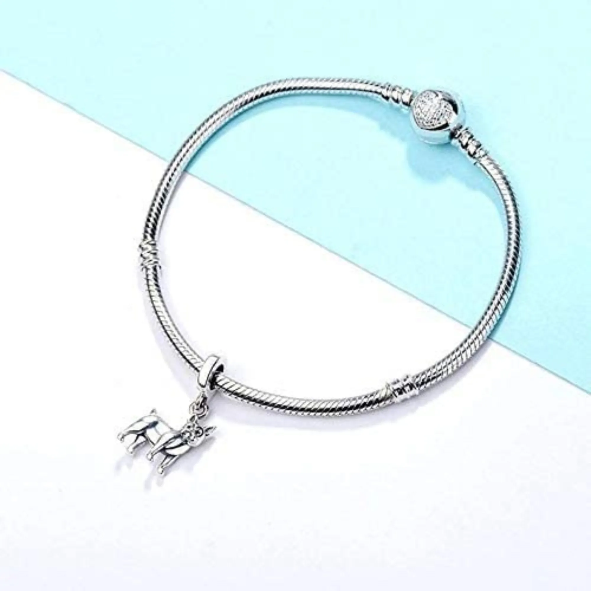 Boston Terrier Dangle Pendant Charm
