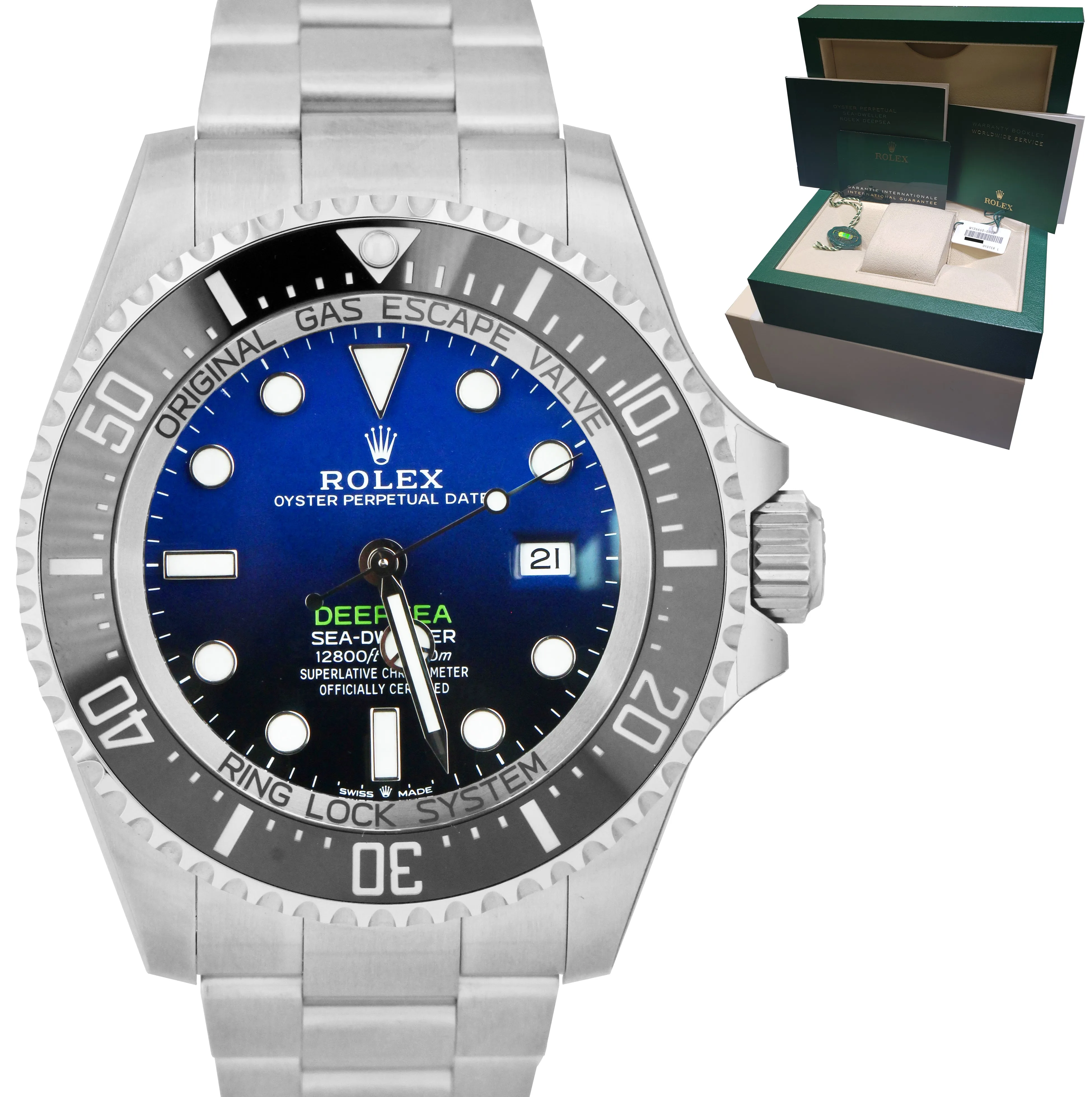 BRAND NEW 2021 Rolex Sea-Dweller Deepsea James Cameron Blue 44mm 126660 Watch