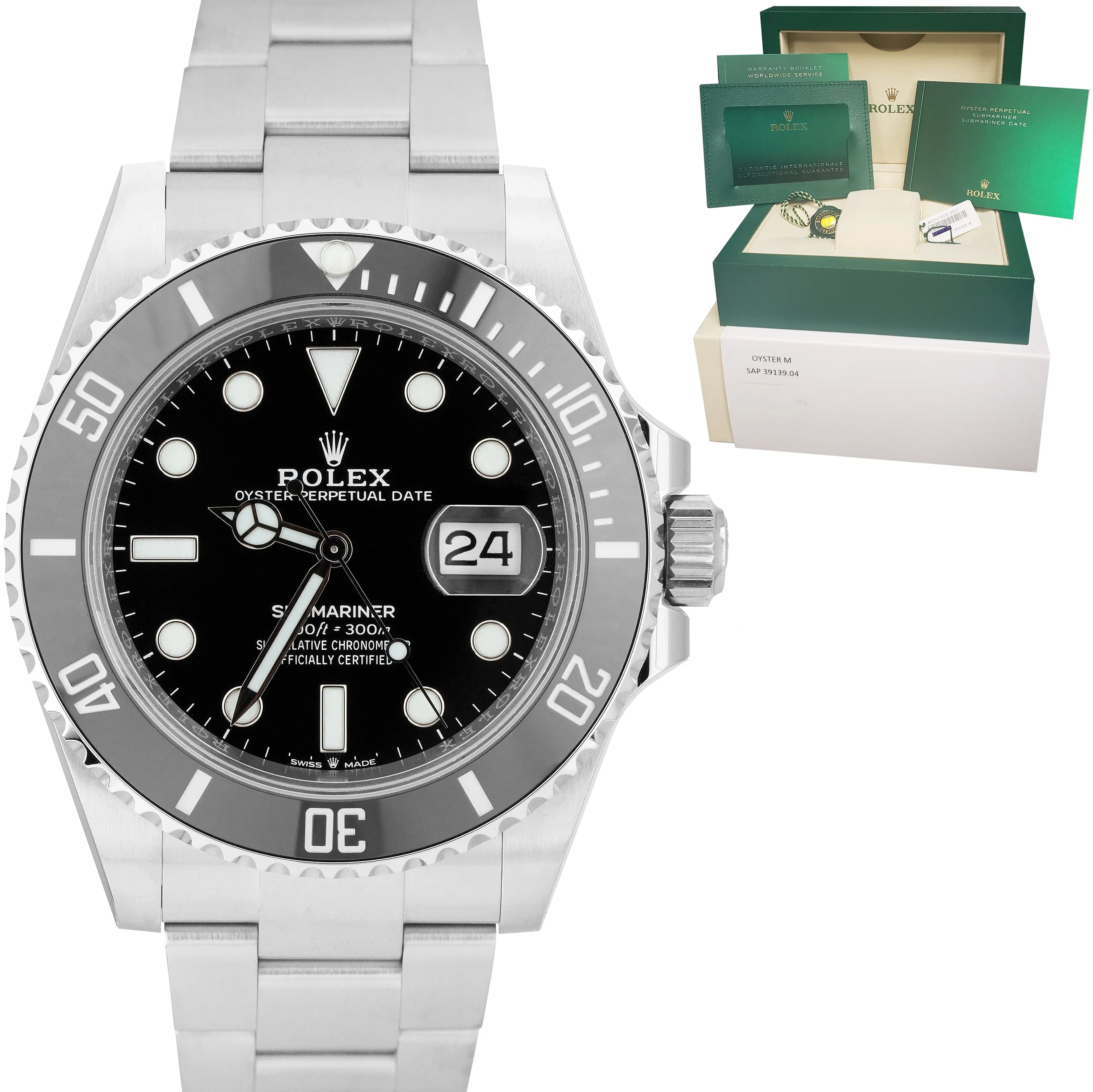 BRAND NEW MAY 2021 Rolex Submariner 41 Date Steel Black Ceramic Watch 126610 LN