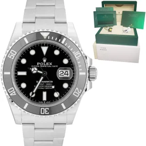 BRAND NEW MAY 2021 Rolex Submariner 41 Date Steel Black Ceramic Watch 126610 LN