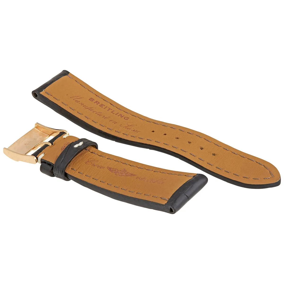 Breitling 24 mm Leather with Pattern Watch Band 760P-R20BA.1