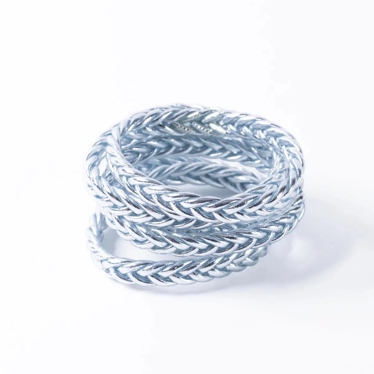 Buddhist Bracelet Braid Silver