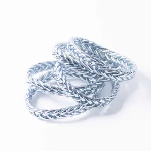 Buddhist Bracelet Braid Silver