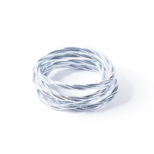 Buddhist Bracelet Twist Silver