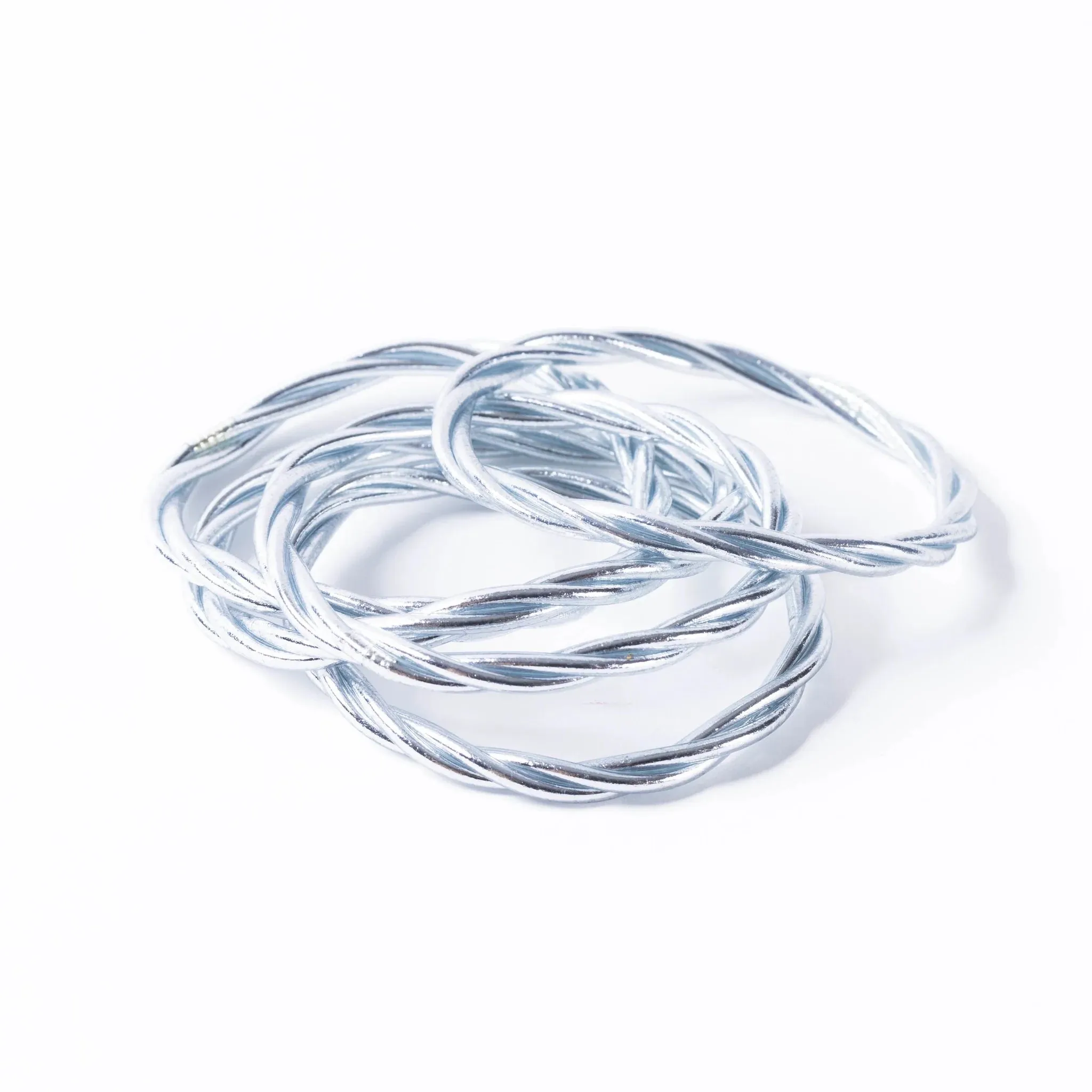 Buddhist Bracelet Twist Silver