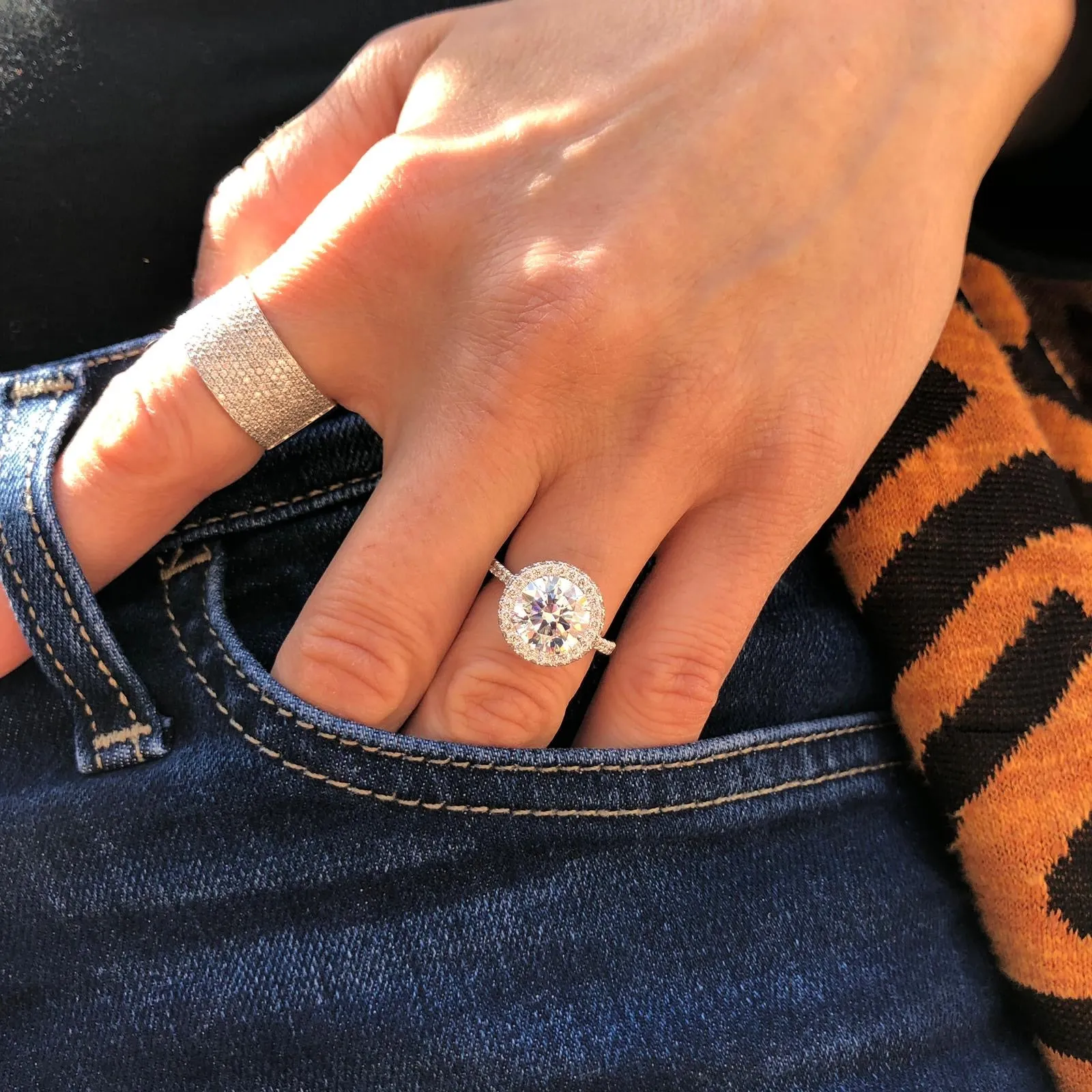 CALIFORNIA WILDFLOWERS FULL BLOOM ENGAGEMENT RING