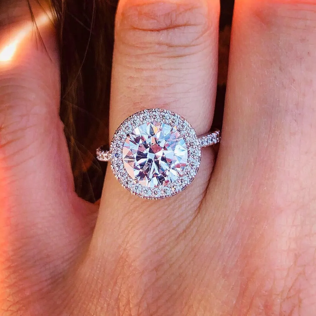 CALIFORNIA WILDFLOWERS FULL BLOOM ENGAGEMENT RING