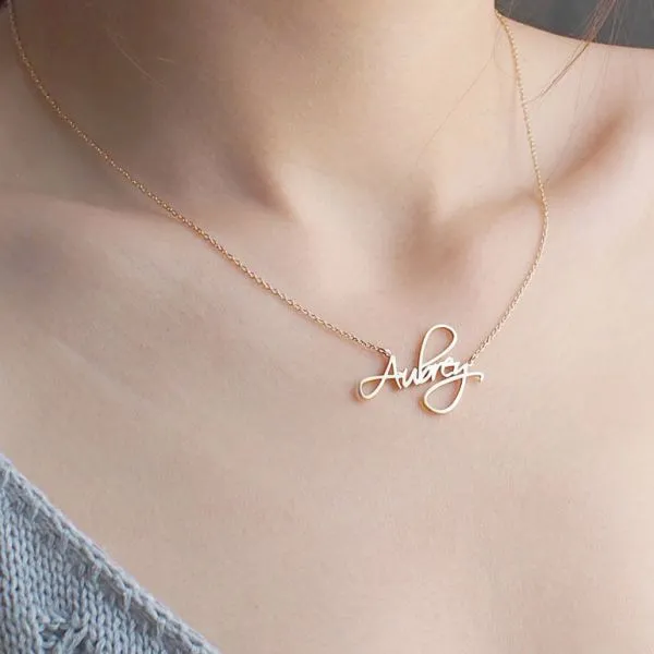 Calligraphy Name Necklace