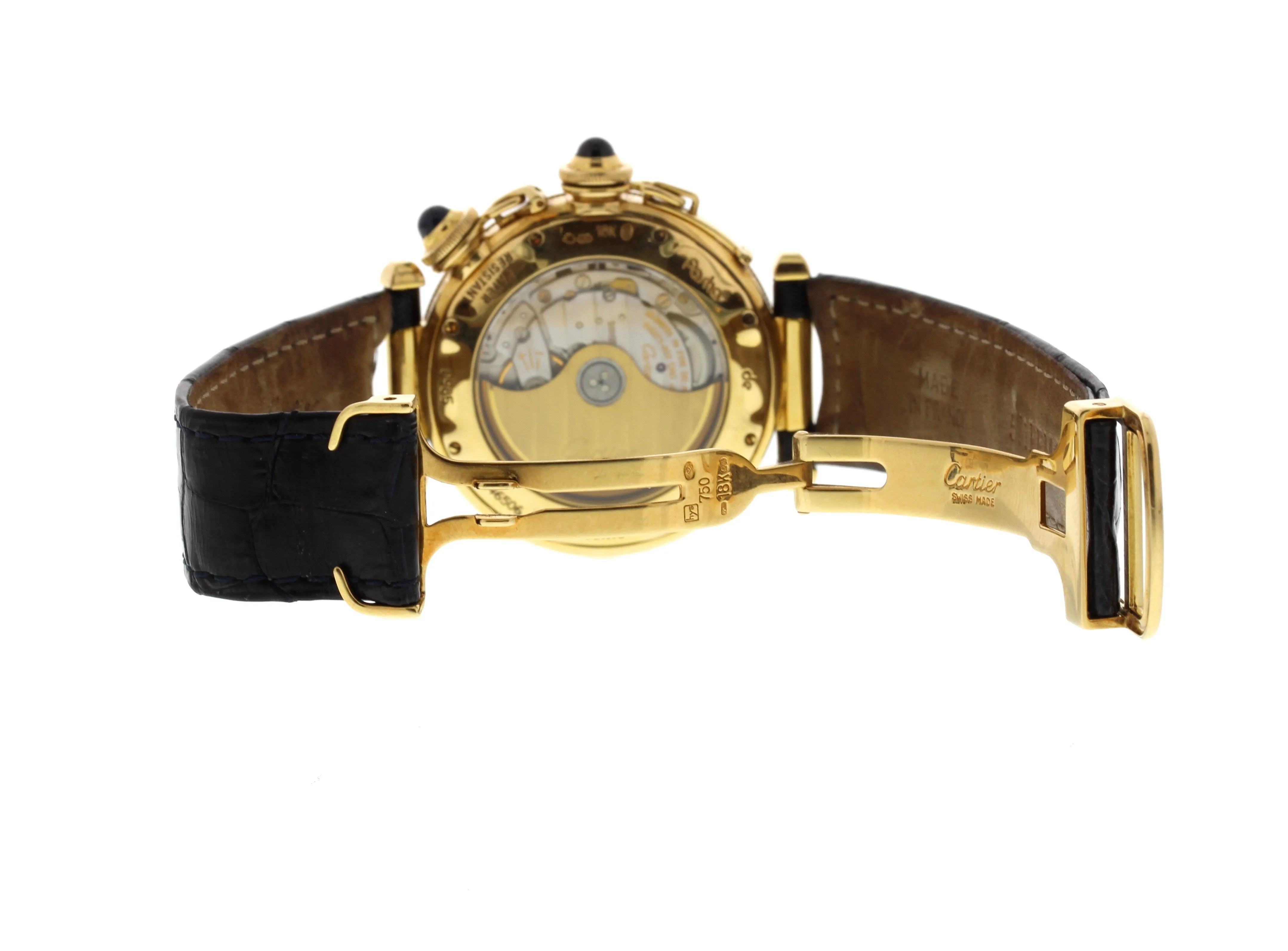 Cartier Pasha 0985 18K Yellow Gold Moonphase Automatic