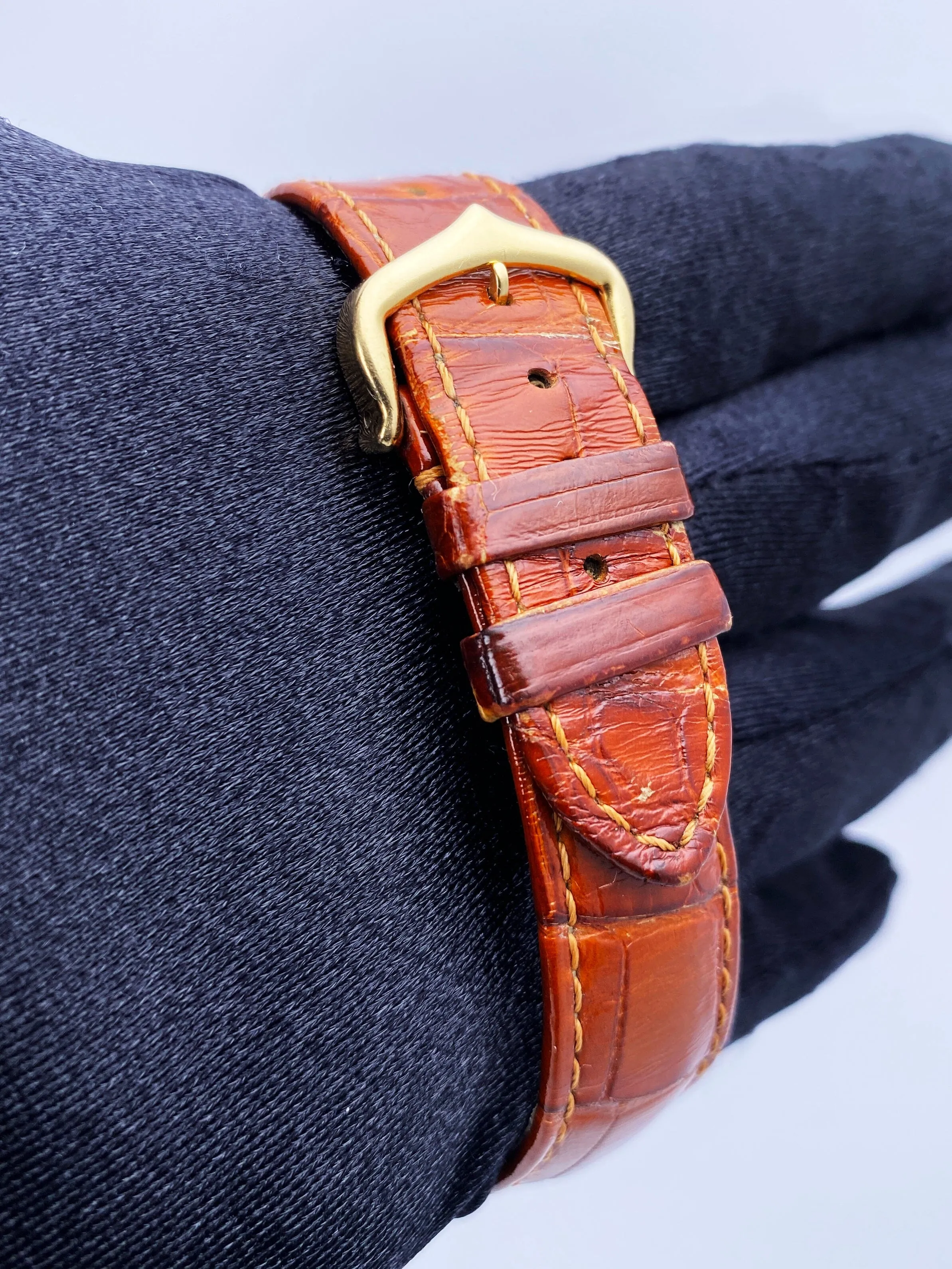 Cartier Tank Louis W1529756 18K Yellow Gold Mens Watch Box Papers