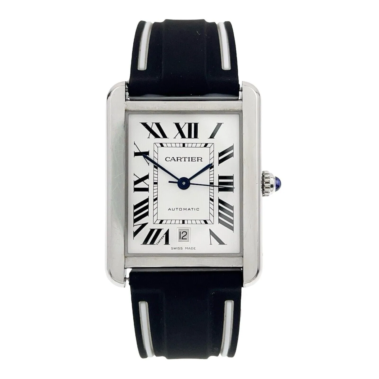 Cartier Tank Solo XL Steel Silver Color Dial 31mm Automatic Men’s Watch W5200027