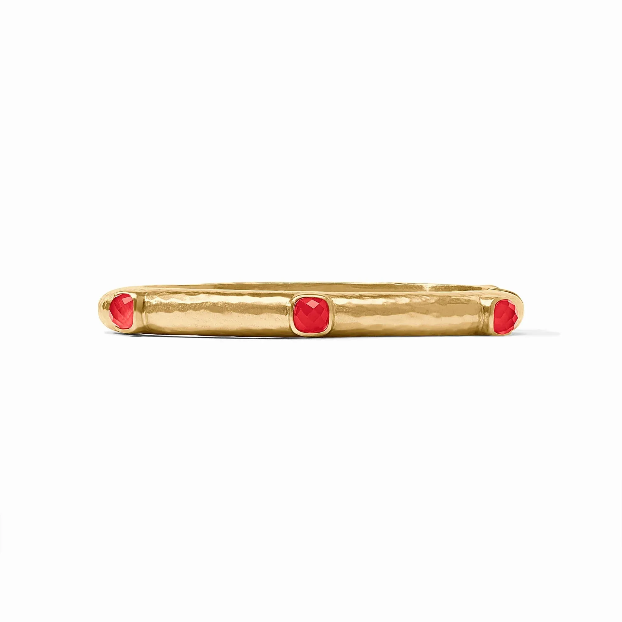 Catalina Hinge Bangle (Iridescent Strawberry)