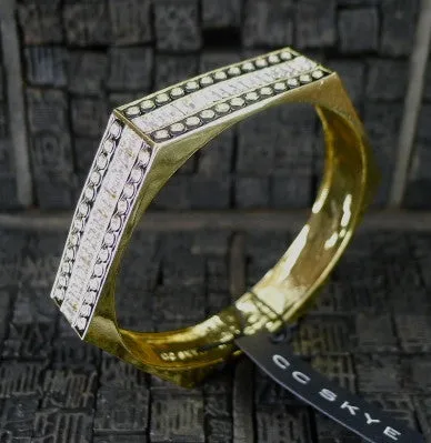 CC Skye Gold Finish "Capri" Deco Bracelet