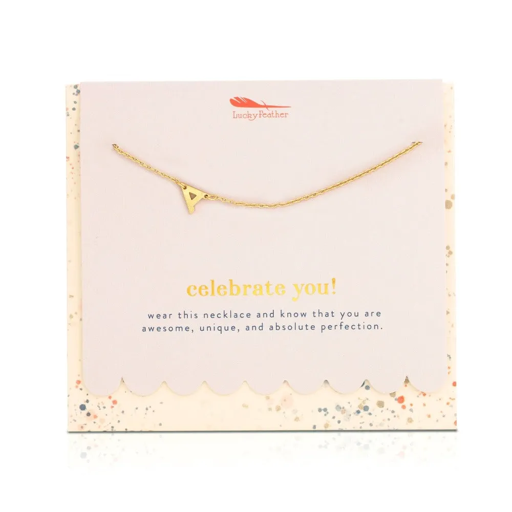 Celebrate Initial Necklace   Card Set