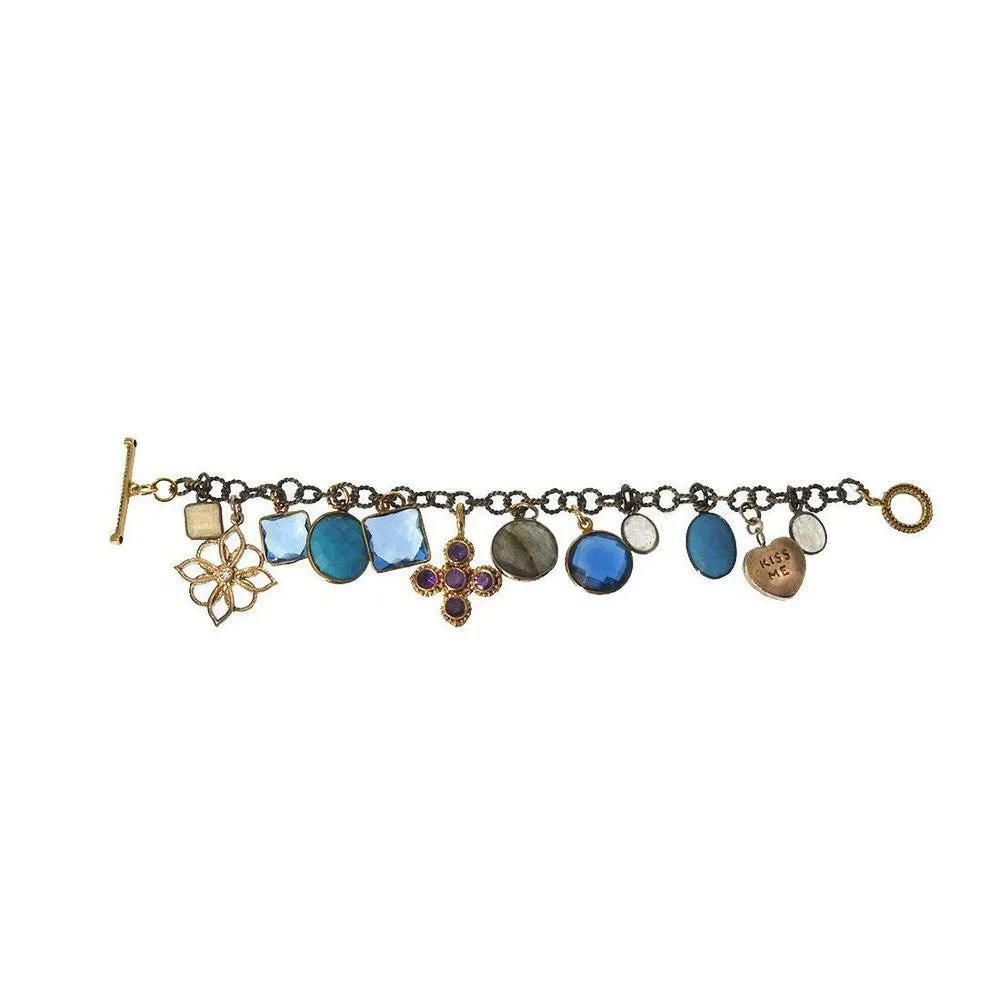 Charm Bracelet Blue Mood
