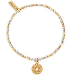 ChloBo Open Star In Circle Bracelet - Two Tone